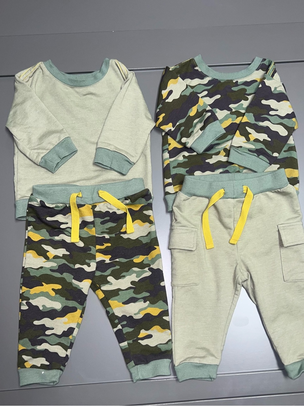 Bundle of 2- Two Piece Baby Boy Top and Bottom Set